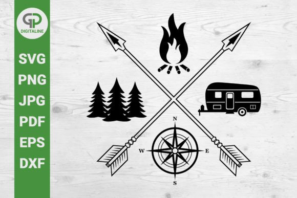 Camping Arrows SVG Camper SVG