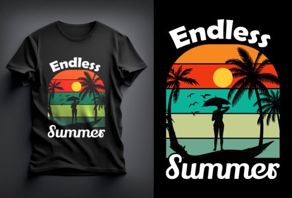 Elevate Your Brand with Unique Summer T-Shirt Design Assets for Print on Demand