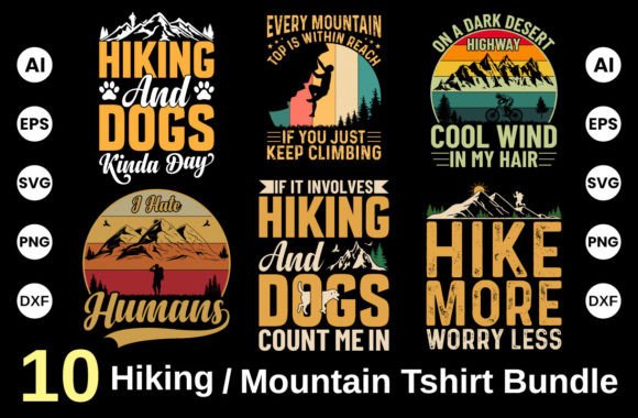 Hiking T-shirt Design: Elevating Your Outdoor Apparel with Versatile Digital Assets