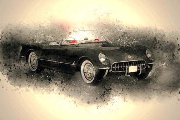 Integrating the 50s-70s Car Printable Graphics Pack 13 into Creative and Professional Workflows