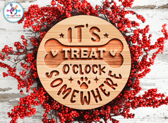 It's Treat O Clock Somewhere Round SVG