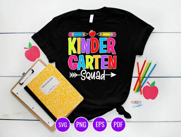 Kindergarten Squad SVG T-Shirt Design