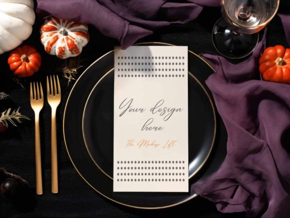 Menu Card, Ceremony Card Mockup