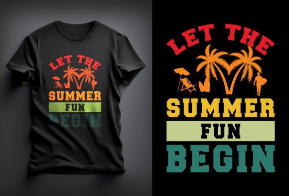 Summer T-shirt Design, Beach T-shirt: Integrating Unique Vector Art into Your Print on Demand Workflow