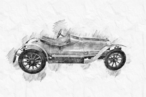 Vintage Cars Printable Graphic 31
